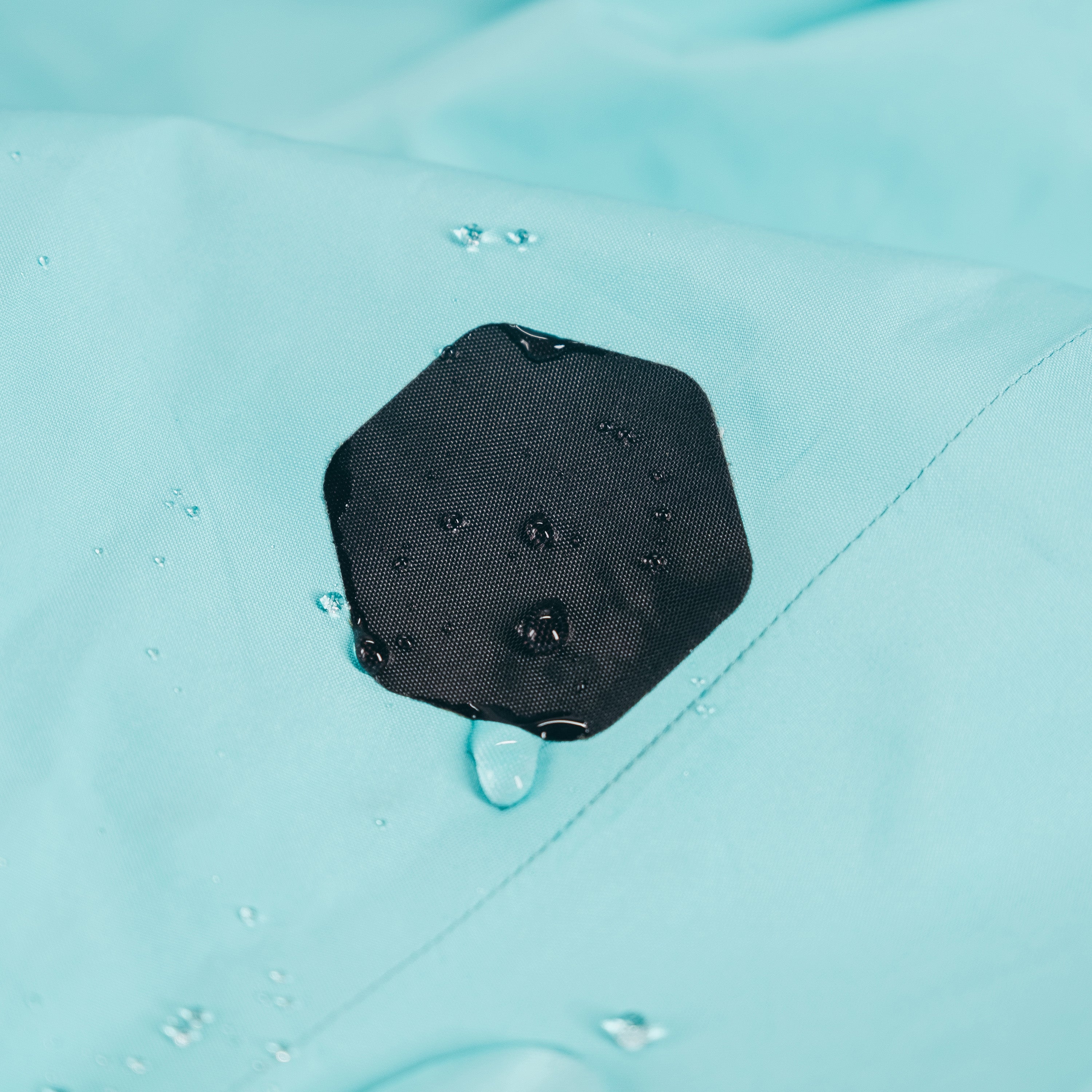 Tenacious Tape Repair Patches in black color and steel blue