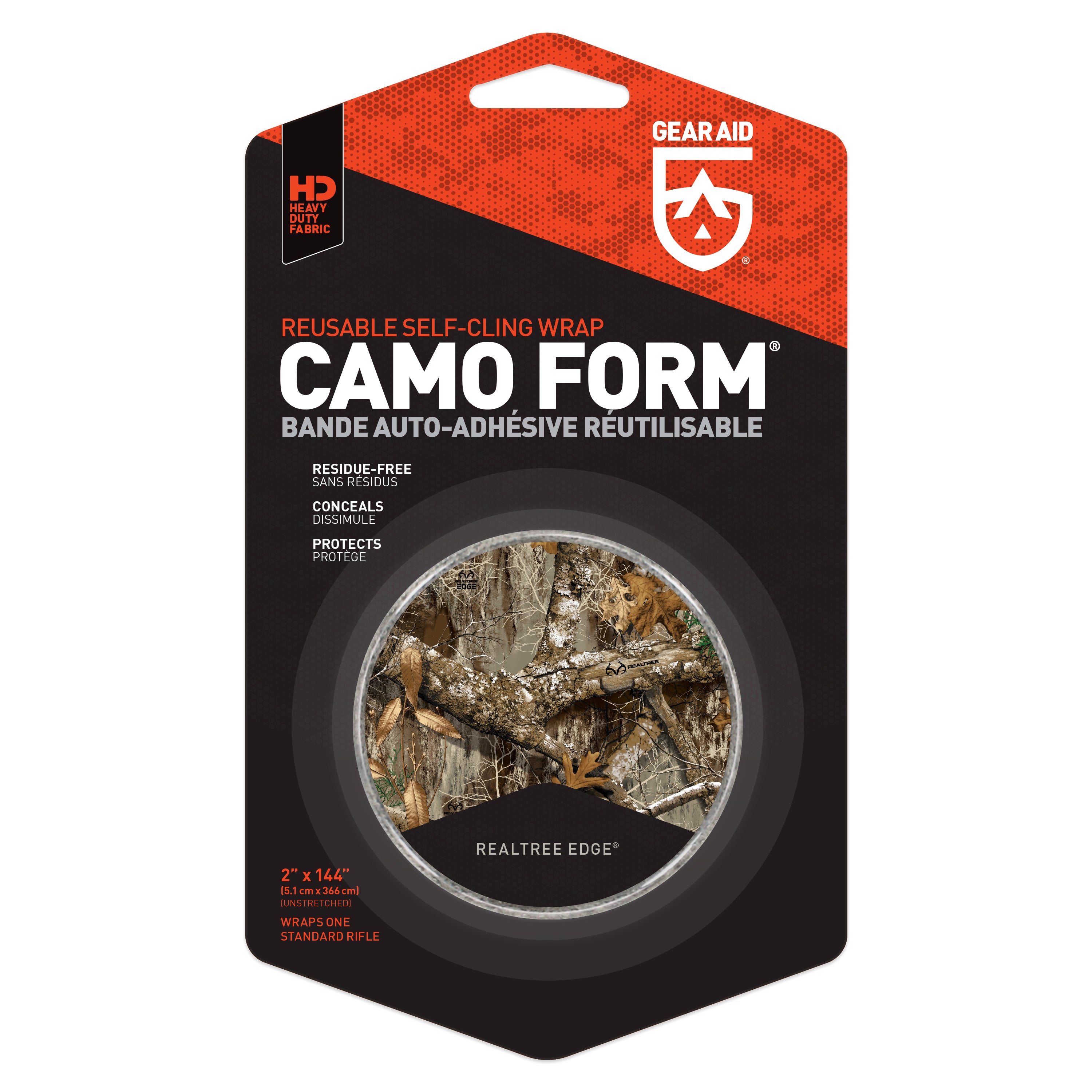 Camo form realtree edge in packaging on white background