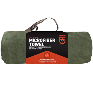 Quick Dry Microfiber Towel in OD Green color