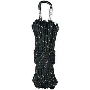 Paracord of 50ft in black reflective color 
