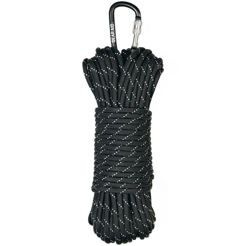 Paracord of 100ft in black reflective color 
