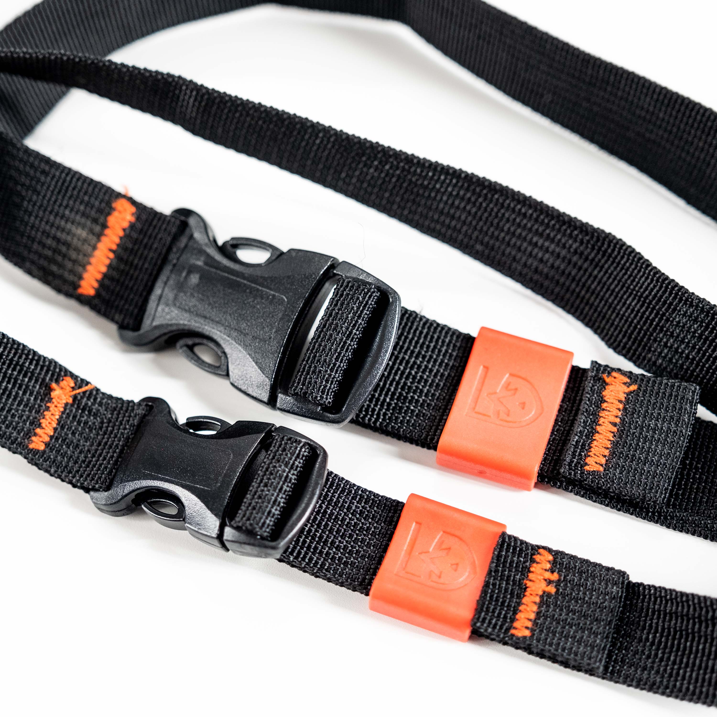 Close up of buckle and attachment point on GEAR AID Utility Straps on white background